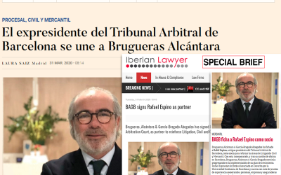 Brugueras, Alcántara & García-Bragado Abogados ficha a Rafael Espino